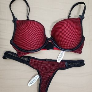NEW Adore Me push up bra and matching S thong
